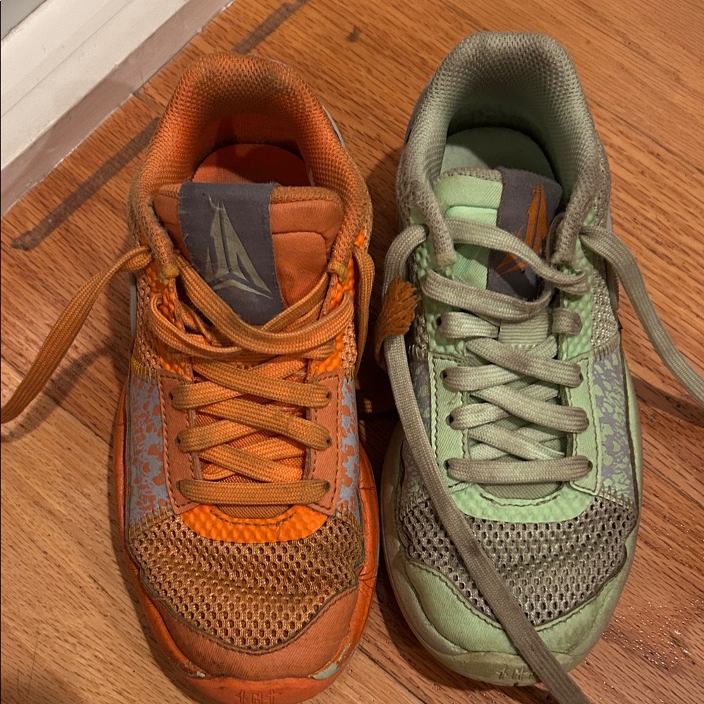 The Nike Ja 1 In Mismatched Green & Orange